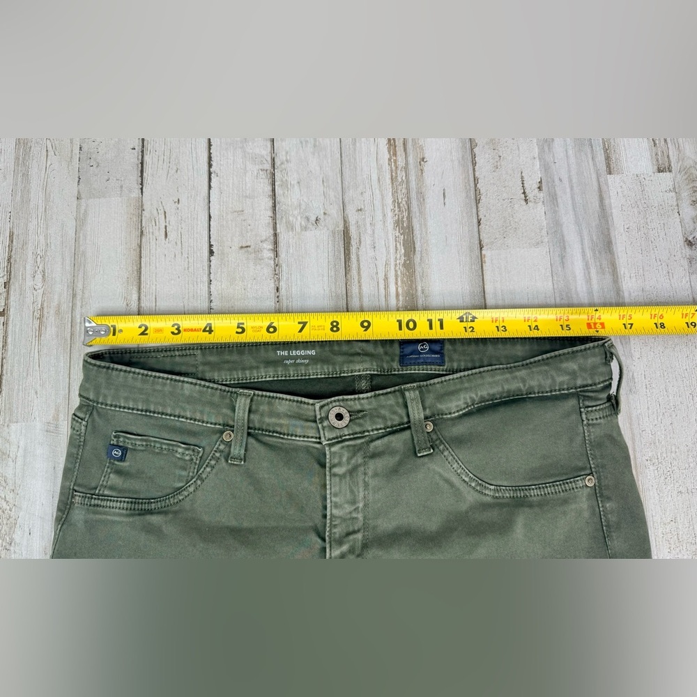 AG Adriano Goldschmied Jeans Womens 31R Green The Legging Super Skinny Fit - Picture 7 of 13